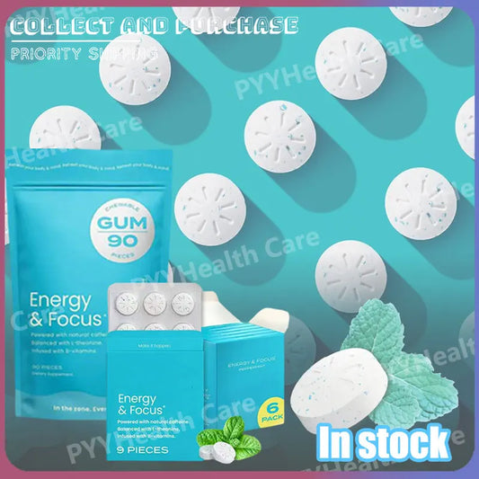 SmartChew Energy and Focus Gum / 90 Piece Bag